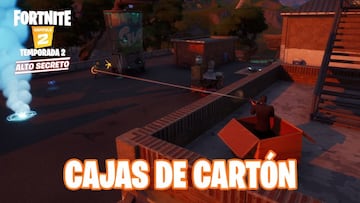 Fortnite Cap&iacute;tulo 2 - Temporada 2 | Desaf&iacute;o de Travesuras de Mia&uacute;sculos: inflige da&ntilde;o a jugadores mientras usas la caja de cart&oacute;n