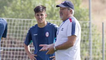 Echu y Antonio Iriondo en un entrenamiento del Majadahonda.