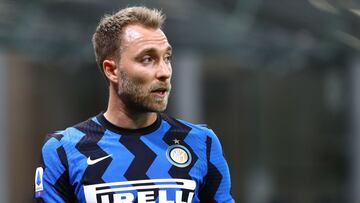 Christian Eriksen, jugador del Inter de Mil&aacute;n, durante un partido.