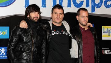 MADRID, SPAIN - DECEMBER 12: El Canto del Loco attends 'Los 40 Principales' 2008 awards ceremony at the Palacio de los Deportes on December 12, 2008 in Madrid, Spain. (Photo by Fotonoticias/WireImage)