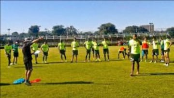 Atlético Nacional realizó este miércoles la última jornada de entrenamiento en suelo paraguayo antes del duelo ante Libertad.