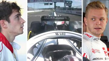 Leclerc, Magnussen y su choque en Suzuka.
