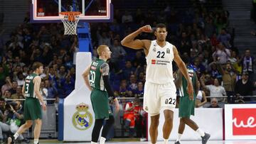 04/04/19 PARTIDO BALONCESTO BASKET
 EUROLEAGUE EUROLIGA REGULAR SEASON ROUND 30 
 REAL MADRID - ZALGIRIS KAUNAS 
 WALTER TAVARES