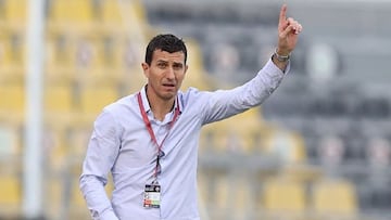 Javi Gracia en acción.