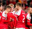 Dinamarca roza la Eurocopa