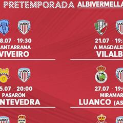 El Lugo completará ocho partidos de preparación