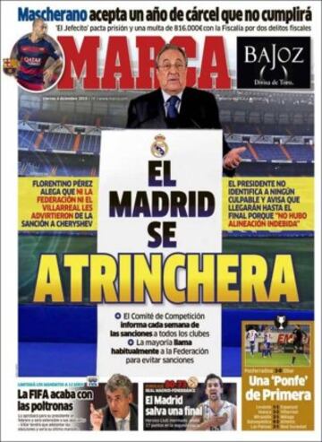 Portadas de la prensa mundial