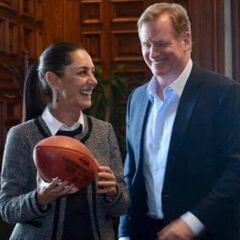 Claudia Sheinbaum quiere que la NFL se quedé en la Ciudad de México