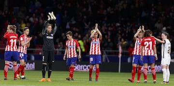 El partido entre el Atlético y el Madrid CFF en el Wanda en imágenes