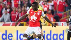 Yamilson Rivera en el partido entre Santa Fe y Millonarios por la fecha 10 de la Liga &Aacute;guila II-2017