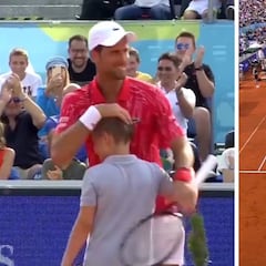 Djokovic deja que un niño le desafíe ante 4.000 espectadores y le acaba liando la mundial