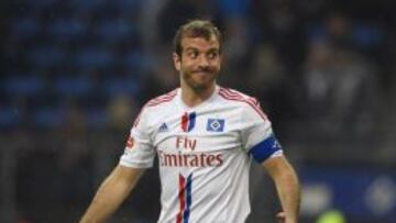 Van der Vaart, en su último partido con el Hamburgo