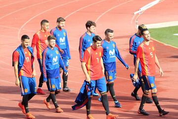 Lopetegui's Spain pose in their 2018 World Cup kit