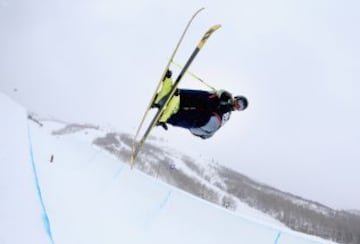 El austriaco Andreas Gohl durante en el Gran Premio Freeskiing de Park City en Utah. 