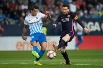 Luis Hernández y Lionel Messi.