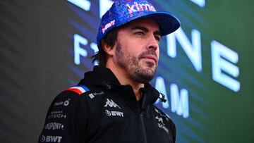 Fernando Alonso durante el GP de M谷xico de F1.