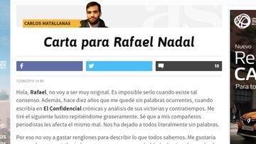 Carlos Matallanas, finalista a Mejor Columna en los AIPS