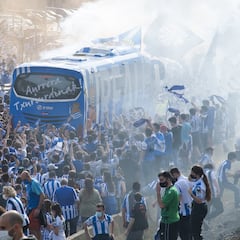 Las imágenes del ambiente en Zubieta para despedir a la Real