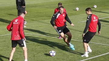 Amaya, durante un entrenamiento.