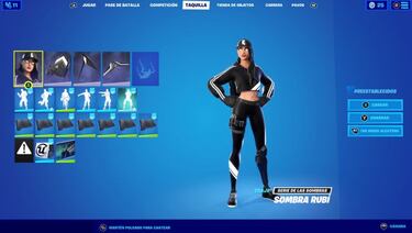 Fortnite | Cómo conseguir gratis el skin Sombra Rubí y completar sus desafíos