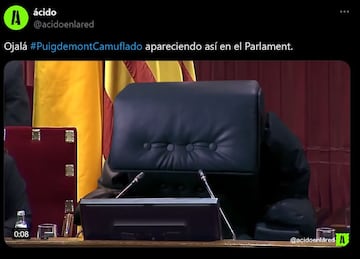 Los mejores memes del regreso de Puigdemont y su desaparición