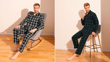 Pijama polar de invierno para hombre.