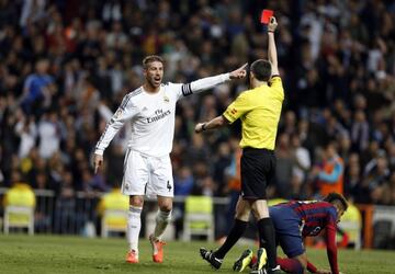 La roja que vio Sergio Ramos fue clave en la derrota madridista.