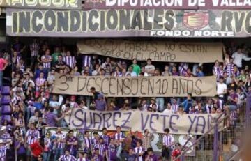 Valladolid-Granada. El conjunto blanquivioleta desciende a Segunda División.