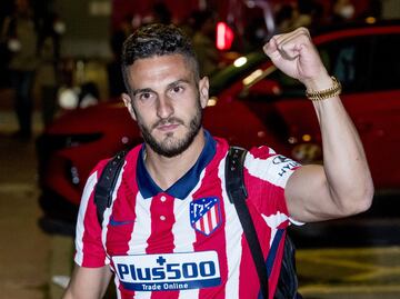 Seguidores y jugadores del Atltico celebran LaLiga