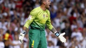 ENFADADO. Las broncas de Valdés son cada vez más habituales.