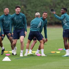 Arsenal have found the perfect music to train