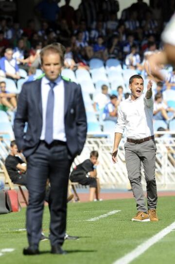 El entrenador del Almería, Francisco. 