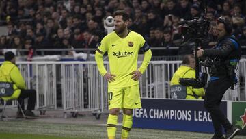 19/02/19 PARTIDO CHAMPIONS LEAGUE OCTAVOS IDA
 OLYMPIQUE LYON - BARCELONA
 MESSI 