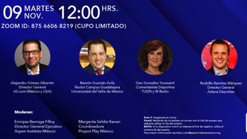 Aspen Institute México presenta el Webinar sobre el Papel de los Medios de Comunicación en la Actividad Física y Deporte