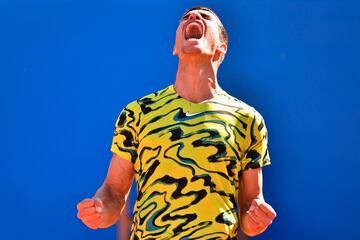 Victoria de Carlos Alcaraz sobre Stefanos Tsitsipas en la final del Conde de God¨® 2023.