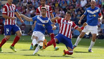 Giménez contra el Almería.