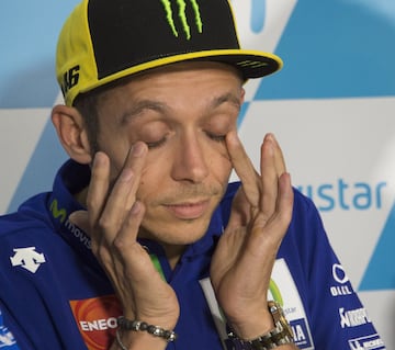 Valentino Rossi se vuelve a subir a la moto en Aragón
