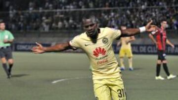 Darwin Quintero celebra su anotaci&oacute;n frente al Walter Ferretti.