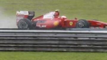 <b>LLUVIA.</b> La lluvia dejó en nada la tercera sesión libre.