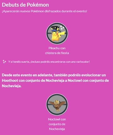 Novedades principales del evento Año Nuevo 2023 en Pokémon GO