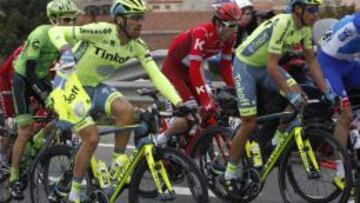 Contador, durante la quinta etapa.