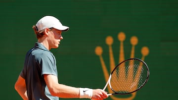 Jannik Sinner, contra Tomas Machac en Montecarlo.