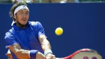Juan Mónaco, en el partido ante Almagro.
