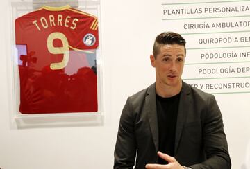 Fernando Torres de visita en Podoactiva