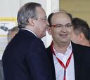 Al Sevilla no le gustó el trato de
Florentino Pérez en la comida