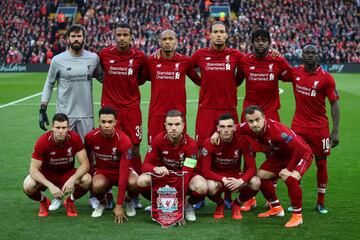 Equipo del Liverpool.