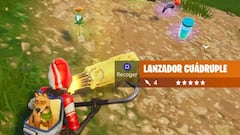 Fortnite Battle Royale: Así es el lanzador cuádruple
