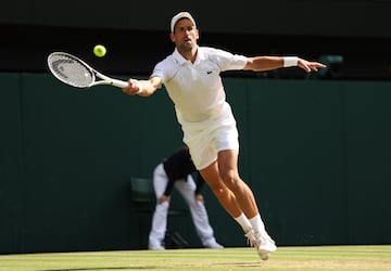 Imágenes de la final masculina del campeonato de Wimbledon 2022 entre Nick Kyrgios y Novak Djokovic.