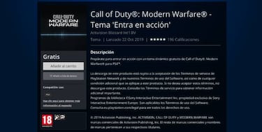 Call of Duty: Modern Warfare: descarga gratis este nuevo tema dinámico en PS4