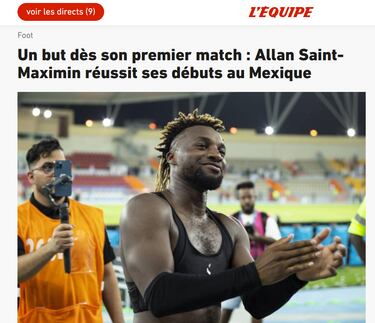 Lleva un juego en México y ya se dice esto de Saint-Maximin en el mundo